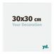 yd. Cadre photo 30x30 cm Blanc Brillant