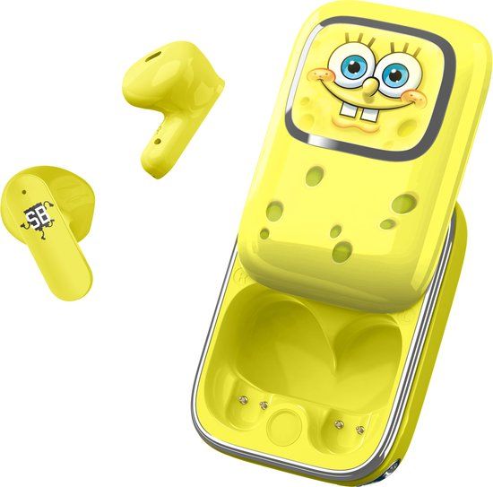 OTL Technologies Sponge Bob TWS EarPods - Draadloze oordopjes - Bluetooth 5.3 - In-ear - 10 uur batterijduur - Met oplaadcase