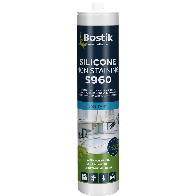 Bostik Bostik Premium S960 siliconenkit non-stain Wit 310ml
