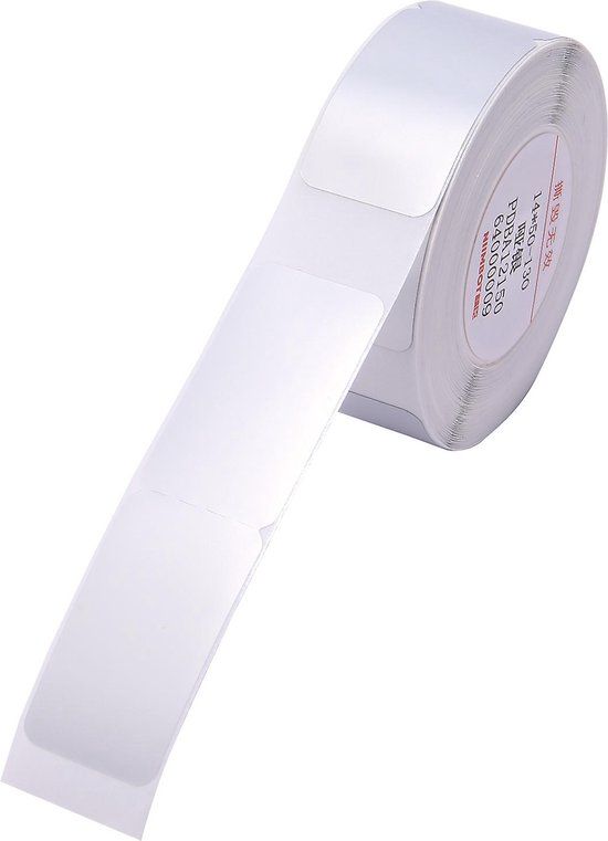 Niimbot B18 Label Stickers - 14x50mm - 125 Labels - White - Thermal Transfer
