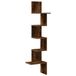 VidaXL Hoekwandschap Hout Eiken Bruin 32x32x127,5 cm