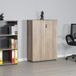 Stijlvolle lichte walnoot boekenplank, 72 cm x 109 cm x 34 cm | 100% melamine gecoat deeltjesbord, 16 mm dik, ideaal voor moderne decoratie thuis en op kantoor
