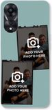 Case Company Oppo A78 5G Hoesje - Polaroid Zwart - Soft Cover