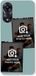 Case Company Oppo A78 5G Hoesje - Polaroid Zwart - Soft Cover