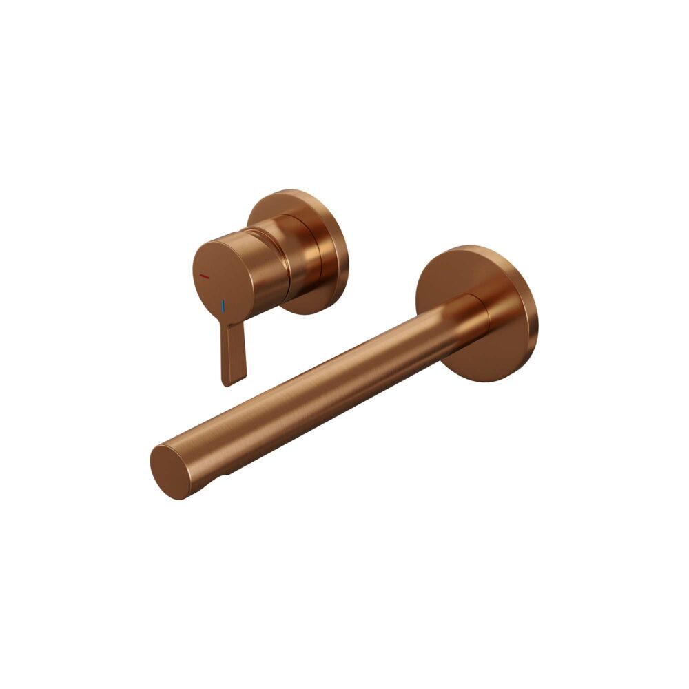 Brauer Brauer Copper Edition inbouw wastafelkraan met rechte uitloop en rechte staaf koper
