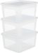 IRIS Clearbox Boîte de rangement - 3 x 18L - Transparent - Plastique