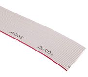 RS PRO Lintkabel, 20-aderig, raster 1,27 mm, niet afgesloten 25,4 mm, verpakking van 30 meter