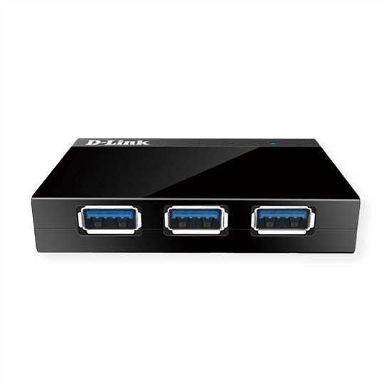 D-Link DUB-1340 USB 3.0 Hub - 4x USB 3.0 Ports - Black