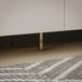 Forte Libertad Moderne meubelpoot, goudkleurig, 9,5 cm B x 12 cm H x 4,5 cm D