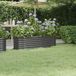 Prolenta Maison Exclusive - Verhoogd plantenbak, verzinkt staal, 152x40x36 cm, antracietkleurig