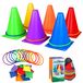 Jeux d'extérieur pour enfants - 31 pièces - Jeu de lancer 3-en-1 - Jeu de cornhole, jeu de lancer d'anneaux et jeu de lancer de sacs de haricots