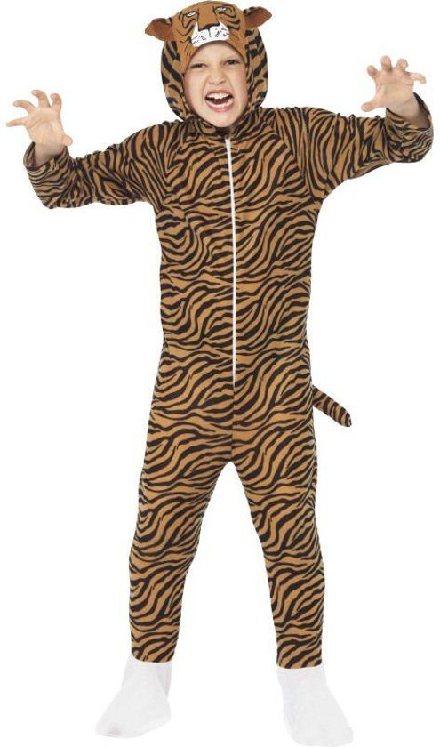 Smiffys Tijger Onesie Kostuum Kinderen maat S 122-128