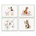 Portmeirion x Wrendale Designs Wildflowers Placemats Set van 4