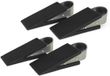Benson Deurstopwiggen - 4x - zwart - rubber - 13x5x3 cm