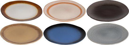 Studio Tavola Earth Ontbijtborden / Dessertborden - ø 20 cm - 6 stuks