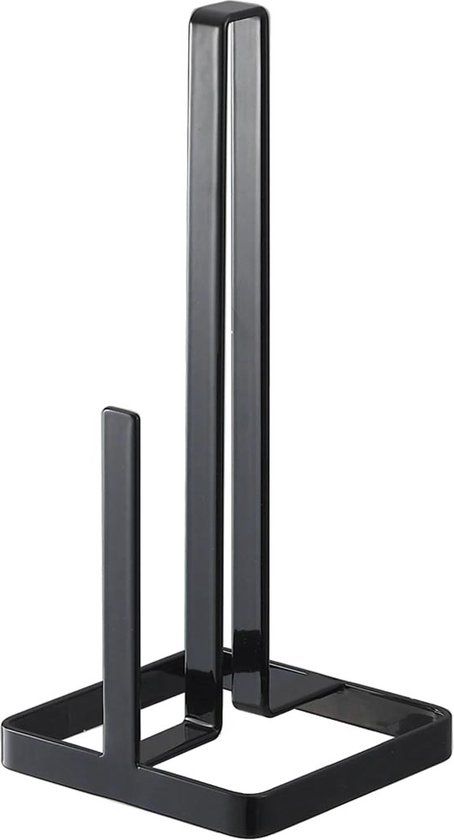 Yamazaki Tower Keukenrolhouder - Zwart - Tafelmodel - Staal
