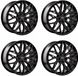 Carmani 4 jantes 26 pouces 7.0x17 ET42 5x112 Ssangyong Korando Tivoli Torres