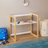 IDIMEX SUZA Kinderbureau, in hoogte verstelbaar, massief hout, naturel/wit