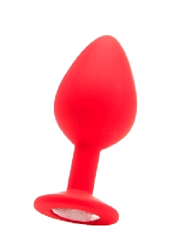 Ouch! Diamond Butt Plug - Large - Red