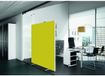Paperflow easyScreen, surface textile, rouge, 1600x390x1740 mm