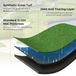 Corvance B.V. Tapis de golf – Tapis d'entraînement de golf – Tapis de départ – Tapis de putting – Tapis d'entraînement – Tapis de golf en gazon artificiel avec bâtons d'alignement – Matériau EVA durable – Convient pour l'intérieur et l'extérieur