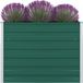 vidaXL Plantenbak verhoogd 100x100x77 cm gegalvaniseerd staal groen