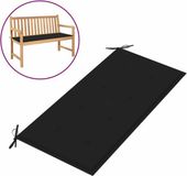 vidaXL Tuinbankkussen 100x50x3 cm Oxford stof zwart