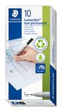 STAEDTLER Lumocolor 316 Non-permanent stiften – zwart, 10-pack, 0,6 mm
