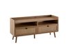 FineBuy meuble TV 120x56x39 cm avec décor chêne et rotin