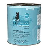 Catz Finefood N° 13 Haring & Krabben fijn voedsel kattenvoer nat en verfijnd met pompoen & aloë vera, 6 x 800 g dozen