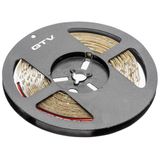 GTV Ledstrip 5 m rol, Flash 2835 MW, 300 leds (60 m), dimbaar, zelfklevend, 3,7 Wm, 12 V DC, 4000 K neutraal wit, lichtband voor meubels en keuken