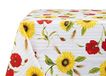 BIANCHERIAWEB Keukentafelkleed met zonnebloemen RP, Made in Italy, tafelkleed van 100% katoen, 140 x 140 cm