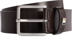 BOSS Leren Riem Ther-Flag-E Sz35 Leather Belt W110 Dark Brown Donkerbruin