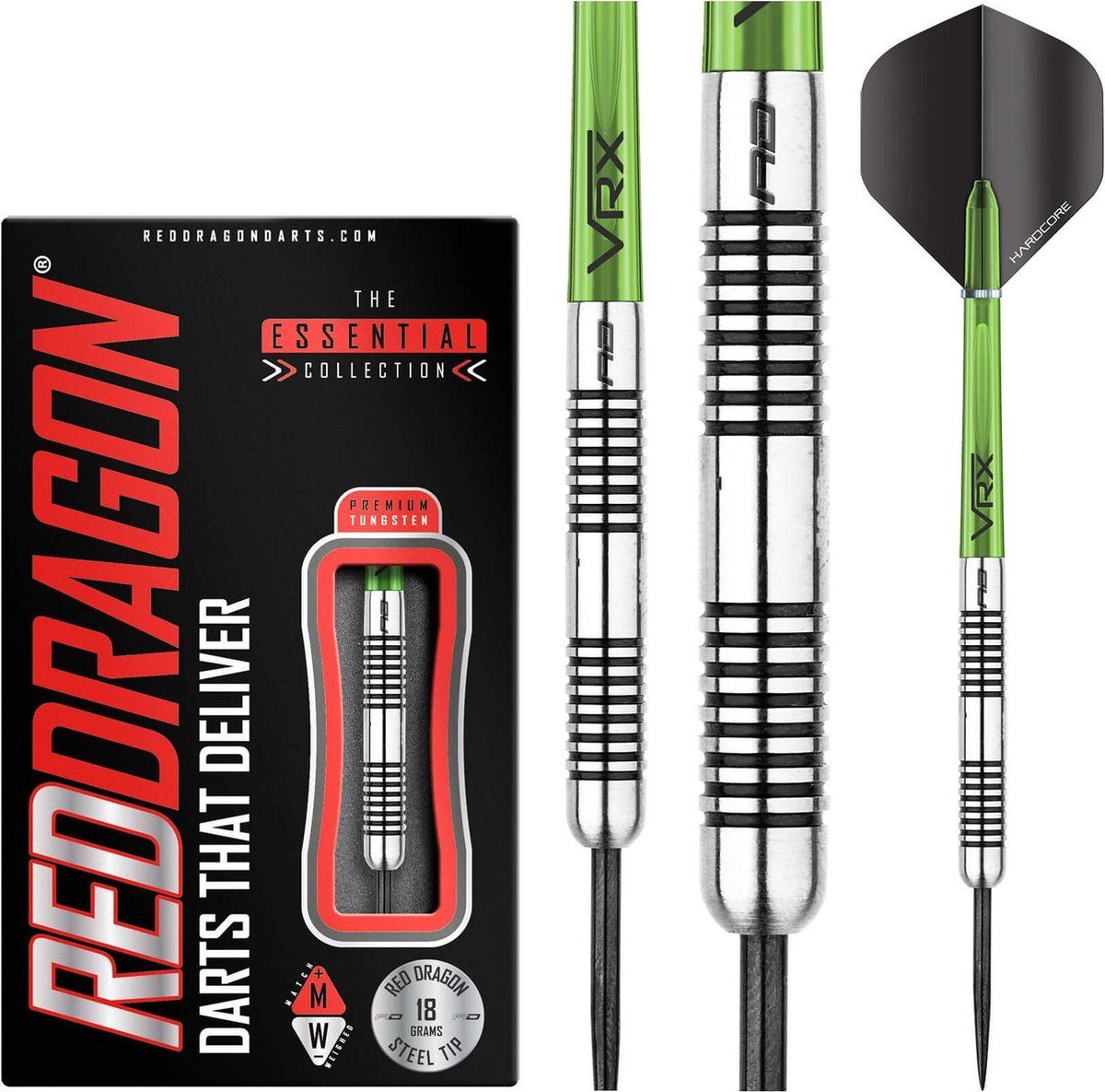 Red Dragon Featherlite 7 Steeltip Dartpijlen - 18 gram