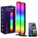 Barre lumineuse LED RGB intelligente D04 avec télécommande - 2 pièces - Noir