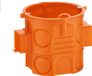 Simet boîte d'encastrement, 60 mm de profondeur, avec vis, couleur orange