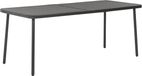 vidaXL Tuintafel 180x83x72 cm Staal Donkergrijs