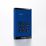 iStorage diskAshur3 HDD externe harde schijf 2 TB 2.5" USB Type-C 3.2 Gen 1 (3.1 Gen 1) Blauw