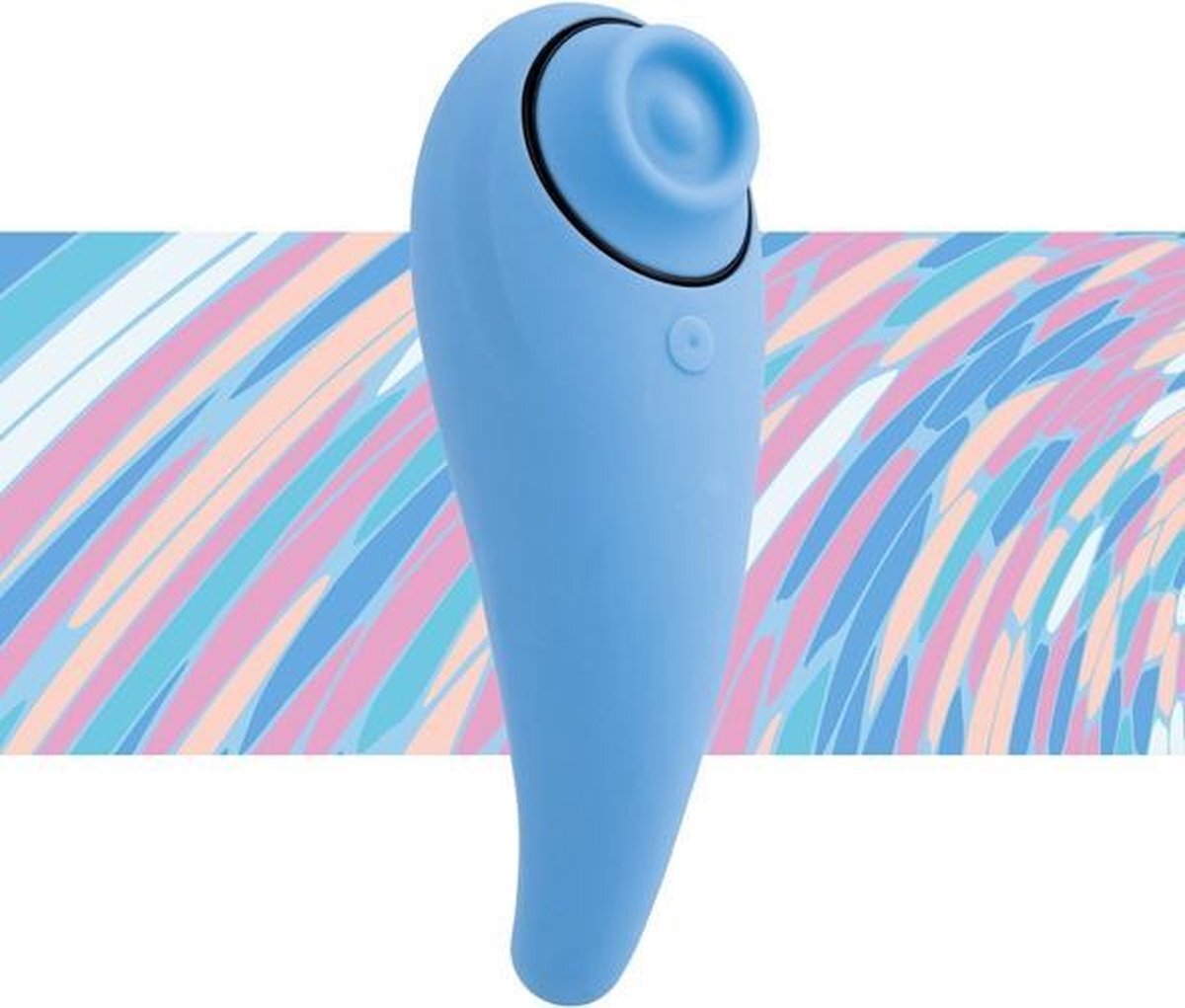 FeelzToys - FemmeGasm Air Pressured Tapping & Tickling Vibrator Turqoise - Vibrator