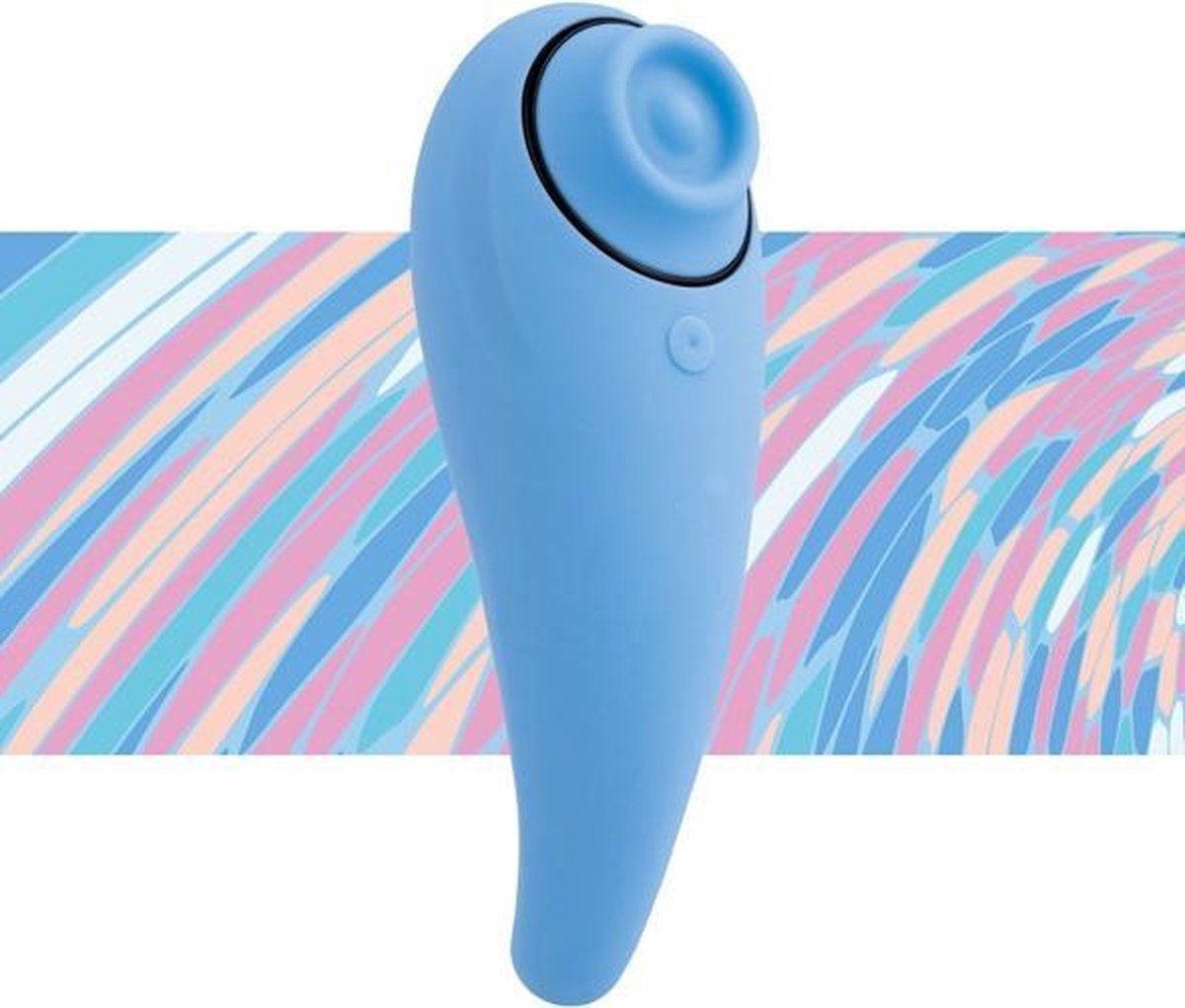 FeelzToys FemmeGasm Air Pressured Tapping & Tickling Vibrator - Turquoise - Siliconen