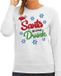 Bellatio Decorations Shoppartners Bv Foute kersttrui / sweater Santa is a little drunk grijs voor dames - kerstkleding / christmas outfit L