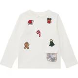 s.Oliver T-shirt de Noël unisexe avec écussons amovibles interchangeables fille