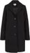 WE Fashion Manteau Mélange de laine Noir Taille 34
