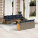 Maison Exclusive - Salon de jardin 11 pièces avec coussins, gris, polyrotin