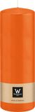 Wiedemann bougie/bougie conique - orange - 20 x 7 cm - 103 heures de combustion - bougies cylindriques
