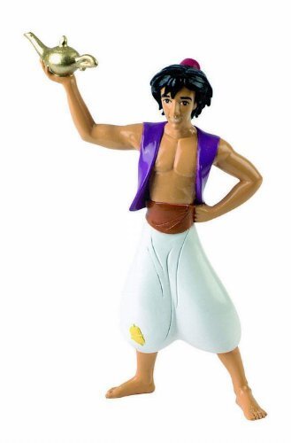 Bullyland 12454 - speelfiguur, Walt Disney Aladdin, ca. 12,5 cm, ideaal als taartfiguur, gedetailleerd, PVC-vrij, leuk cadeau voor kinderen om fantasierijk te spelen