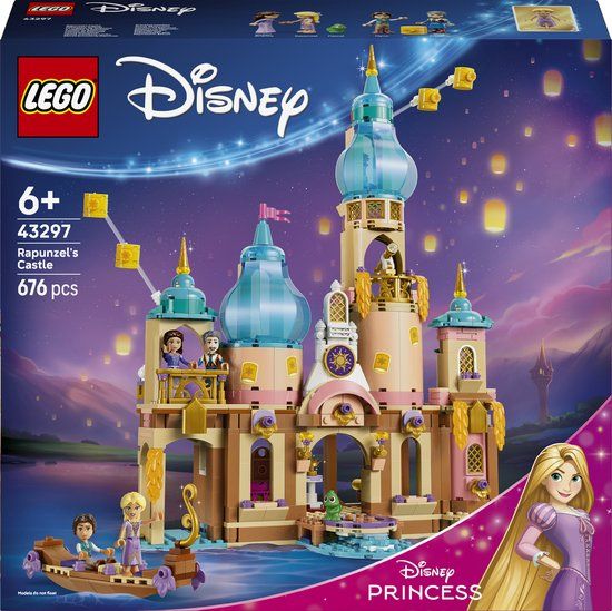 LEGO Disney Princess Rapunzels Kasteel Bouwbaar Speelgoed voor Kinderen en Decoratie 43297