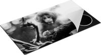 Chefcare Inductie Beschermer Klein Baby Aapje op een Tak - Zwart Wit - 95x55 cm