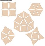 AMANKA 6x4 Zonneluifel Rechthoekig Grijs - Waterdoorlatend - 98% UV Bescherming