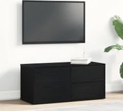 Prolenta Maison Exclusive - TV-meubel, 80 x 34 x 36 cm, zwart, eikenlook, houtvezel